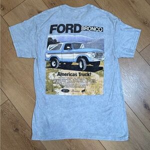 Ford Bronco Light Blue Graphic T-shirt Size Medium “America’s Truck!”